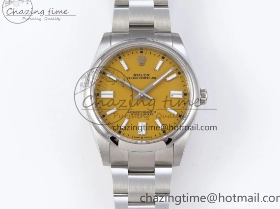 0504 WaterResistant OYSTER PERPETUAL 124300 41MM VSF 1:1 BEST EDITION 904L STEEL YELLOW DIAL VS 1769